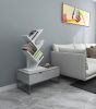 New High Quality Fassley 5-Shelf Bookcase Shelf MDF White Book Household Decorative Home Furniture Shelves