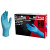 New Ammex GPNHD64100 Gloveplus Medical Grade Heavy Duty Nitrile Glove, Powder Free, 6mm Thick, Medium, Box of 50 (Blue)