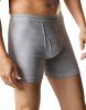 Hanes FreshIQ ComfortSoft Boxer Brief for Men, Size XXL - Black/Grey