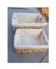 HAND WEAVING SEAGRASS STORAGE BOX AND NATURAL WATER HYACINTH BASKETS 