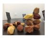 Colored Wooden Stones Balancing Stones Lightweight Eco Friendly Wooden Toys Safe For Children