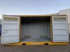 Modified 20ft high cube shipping containers with open side and end doors