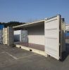 Modified 20ft high cube shipping containers with open side and end doors