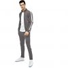 Wholesale OEM Men plain Sweat Suits with Contrast Stripe Jackets men jogging tracksuit 