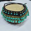 Traditional boho style turquoise choker - MCX0195