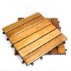 The Highest Handscaped Recommend Flooring Wood Deck Tiles 6 Slats Square Made From Vietnam