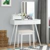 Dressing Table With Mirror Modern Vanity Table Bedroom Storage  Bedroom Furniture Set Vanities Drawers