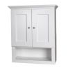 Bathroom Wall Cabinet White Two Door Two Shelves