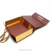 Folded Rigid Box for Jewelry with Ribbon Bow Shipping Mailer Clothing Shoes Luxury Packaging Custom Logo Eco Friendly