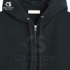 Black Zipper Hoodies Plus Size