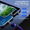 Promotional Gift Mobile Phone 540 Degree Swivel Magnetic USB Charger Cable for iphone android phones