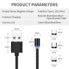 OEM Logo Magnetic charging cable LED Magnetic 3 in 1 USB Cable Use for iProducts Type C Micro USB Cellphone