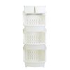 Appollo houseware Vegetable Kitchen Rack, fruits and vegetables rack for kitchen, 3 tier rack for kitchen, easy to handle durable high quality plastic rack for storage, unbreakable, non-toxic, BPA free, space saver design.