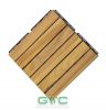 6 slat Teak wood interlocking deck tiles with pack of 10pcs