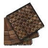 12 slat Acacia wood interlocking deck tiles with pack of 10pcs
