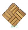 12 slat Teak wood interlocking deck tiles with pack of 10pcs