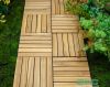 6 slat Teak wood interlocking deck tiles with pack of 10pcs