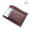 Genuine Mild Leather Men's Zipper Purse Wallet For Men No Fold Simple Wallet Clasp