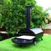 Drawer type black spray process outdoor gas pizza oven