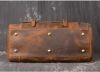 Leather Men's Travel Duffle Luggage Bag