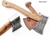 Custom Handmade Stainless Steel Axe-Gorgeous and Solid Wood Handle
