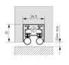 Automatic drop down seal AF 24.5x20