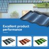 Hanergy decking hantile 30W CIGS Thin film photovoltaic power generates double glass shingle panel BIPV solar roof tiles package