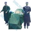 Absorbent Reinforced 40g - 60g SP / SMS / SMMS / SMMMS C-section surgical pack for Caesarean Section with collection bag