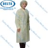 PP Light Yellow Disposable Isolation Gowns Protective Surgery Clothing