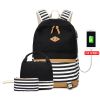 Canvas Girls Backpacks Sets Canvas Children School Bag Set Book Bags