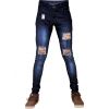 Wholesale cheap price men new denim ripped trousers Slim fit stretch men's trousers mens skinny jeans