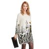 Wholesale Plus size Knitted Pullover Batwing Long dress winter long sleeve Knitted Leisure Lady  jum