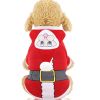 Wholesale Christmas Dog Clothes autumn and winter Hooded Sweater Santa Claus pet Dog clothes