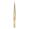 Gold Eyelash Extension Tweezers Set 3-Pcs Diamond Grip Lash Tweezers