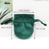 Velvet Jewelry Pouches, Small Silky Velvet Jewelry Pouch, Gift Bag, Drawstring bags, Pocket Purse, Emerald Green Small Jewelry Bag Lipsticks Earrings Necklace