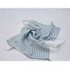 Classic Stripe Kitchen Dish Tea Towel | Small Sized Light Weight Kitchen Cloth | 100% Premium Cotton | (17 x 17) in