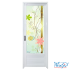 Wadja Glass Door Full - Bathroom Steel Door with Mirror inside