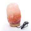 Pink Crystal Natural Himalaya Rock Usb Selenite Lamp Night Light Set Diffuser Led Himalayan Salt Lamp