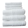 Cotton Luxury Hotel 100% Cotton Bath Towel Full Hotel Towel Set White Cotton Fancy Bath Face Towels