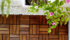 BeNK best price interlocking/Snapping acacia wood floor/deck tile/ DIY Parquet floor
