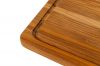 Vietnam High quality Rectangle Teak Cutting Board With Juice Groove & Hand Grip For Kitchen Tools Natural Wood
