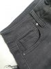 Autumn Winter Black Women Flare Pants Comfortable Cotton Spandex Long Jeans Mid Waist Thick Stripe Elegant Boot Cut