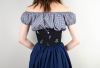 Black Wildflower Corset Belt