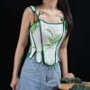 Beautiful Overbust Corset Top Cami Crop