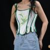 Beautiful Overbust Corset Top Cami Crop