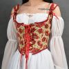 Square Neck Strap Summer Crop Top Floral Embroidery Corset Women Casual Basic Vest Cami Sexy Backless Tank Top