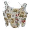 Floral y2k Crop Top Linen Cotton Sexy Corset Top Halter Sweats Female Summer Party Clubwear Cute Vests