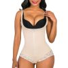 Shapewear for Women Tummy Control Fajas Colombians Body Shaper Zipper Open Bust Bodysuit