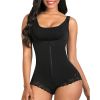 Shapewear for Women Tummy Control Fajas Colombians Body Shaper Zipper Open Bust Bodysuit