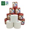 Free Sample-Wholesale Cheap Custom Printed Embossed Core Soft Eco Household Tissue Paper Toilet Roll